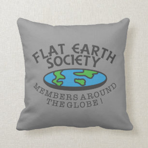 Flat Earth Society Members Around The Globe Cushion