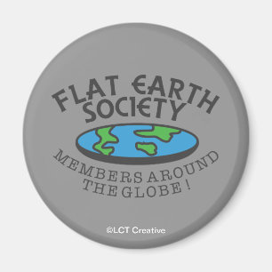 Flat Earth Society Members Around The Globe Magnet
