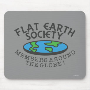 Flat Earth Society Members Around The Globe Mouse Mat