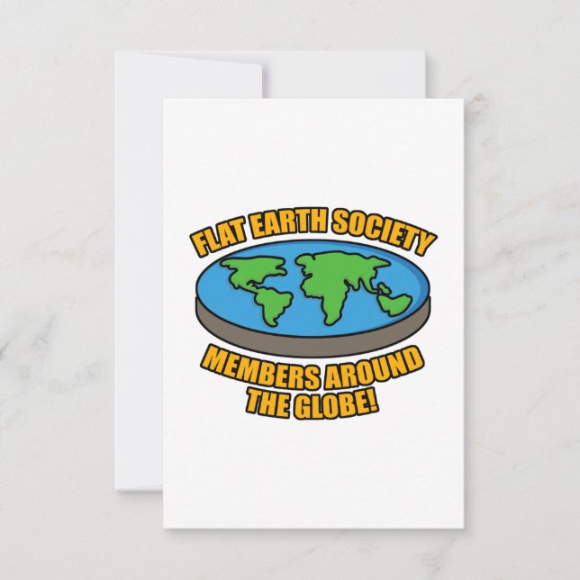 Flat Earth Society Members Card (Front)