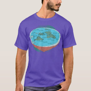 Flat Earth Society Shirt as a Conspiracy Theory T-