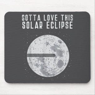 Flat Earth Solar Eclipse Moon Funny Consracy Theor Mouse Mat