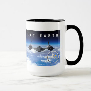 Flat Earth SR71 -- Mug Two Tone
