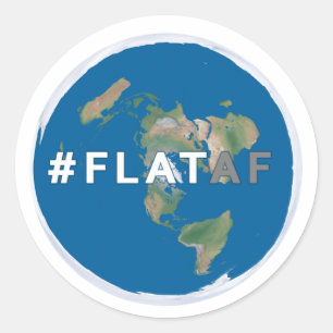 Flat Earth Sticker   #flataf