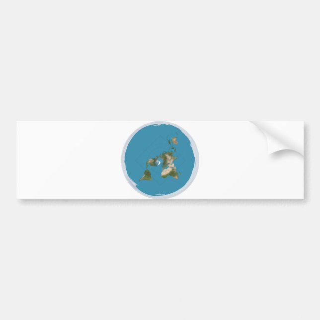 Flat Earth Today Button Classic Bumper Sticker (Front)