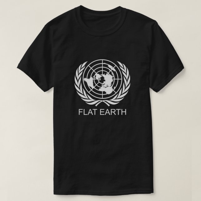 Flat Earth UN Logo Essential T-Shirt (Design Front)