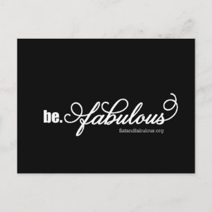 Flat & Fabulous Postcard