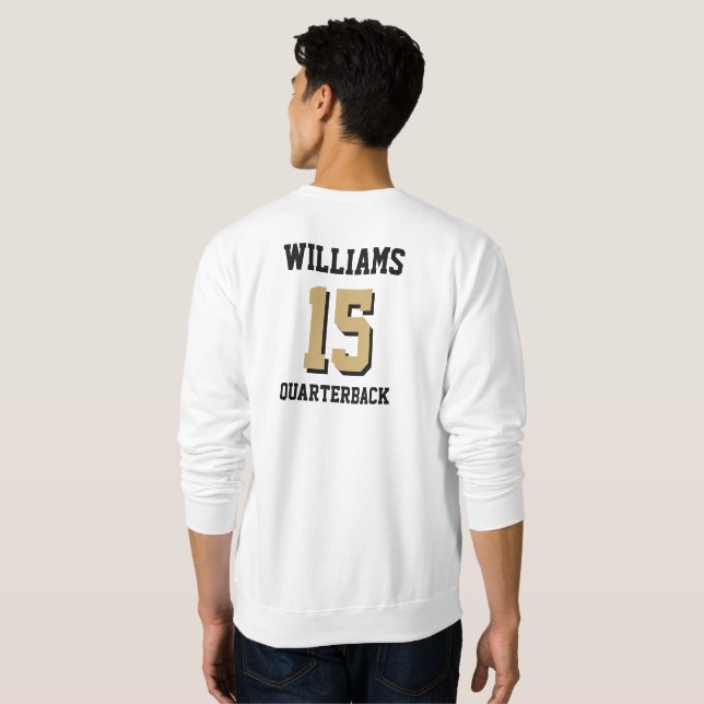 Flat Gold and Black Sweatshirt (Back Full)