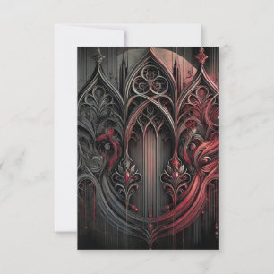 Flat Gothic Thank You Card