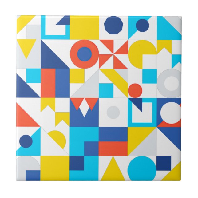 Flat Graphic Design Pattern Tile (Front)