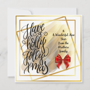 Flat greeting card