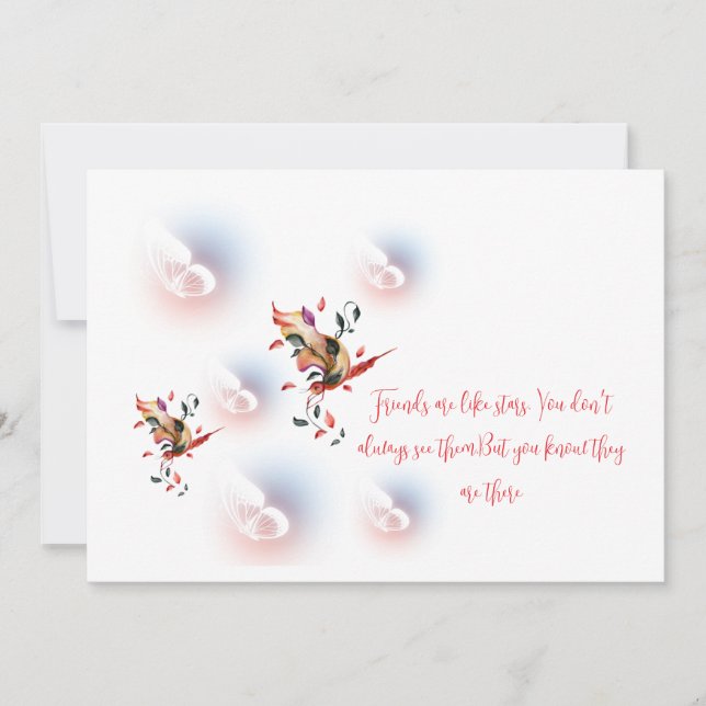 Flat greeting card  (Front)