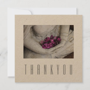 FLAT GREETING CARD : THANK YOU : BUDDHA