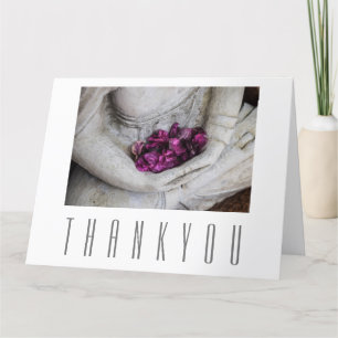 FLAT GREETING CARD : THANK YOU : BUDDHA