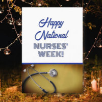 Flat Happy National Nurses' Week Appreciation card