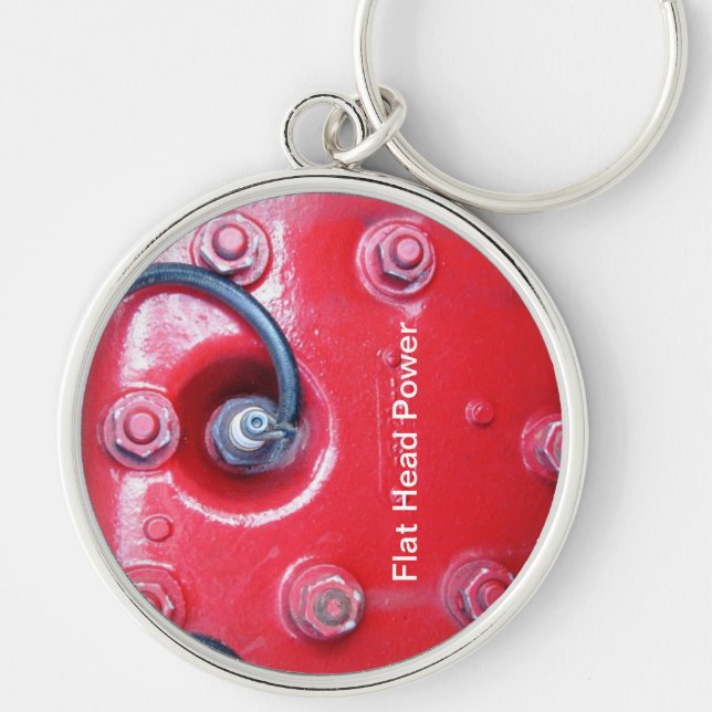 Flat Head Engine Key Chain (Front)