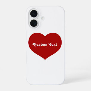 Flat Heart Icon iPhone 16 Case