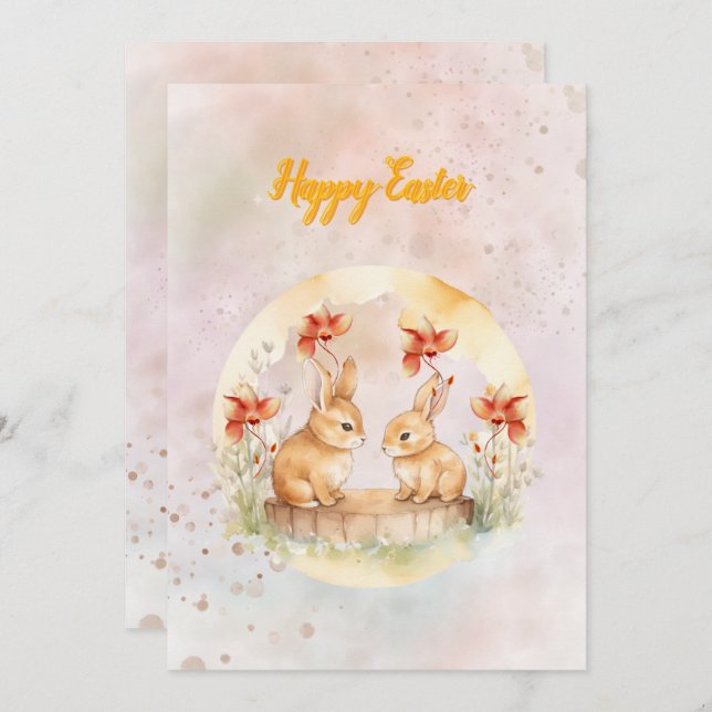 Flat holiday card  (Front/Back)