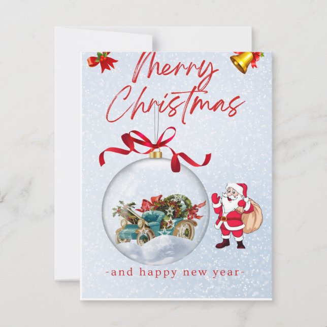 Flat Holiday Card (Front)