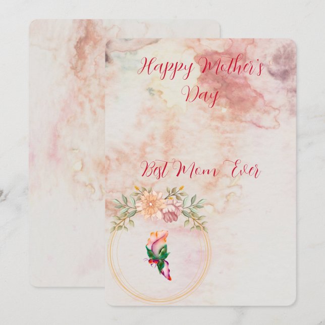 Flat holiday card  (Front/Back)