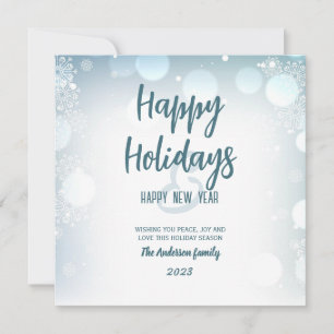 Flat Holiday Card