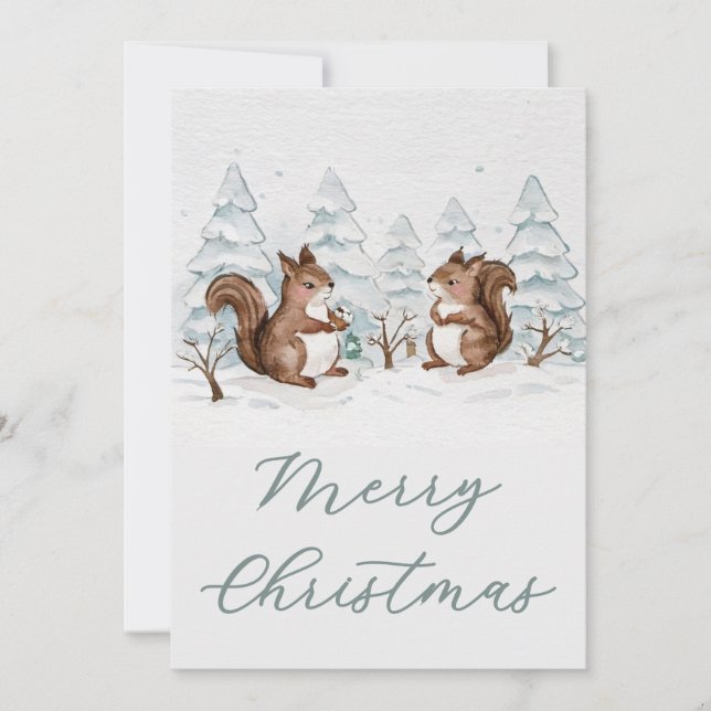 Flat Holiday Card (Front)