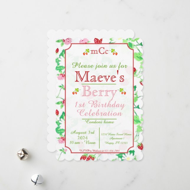 Flat Holiday Card (Front/Back In Situ)