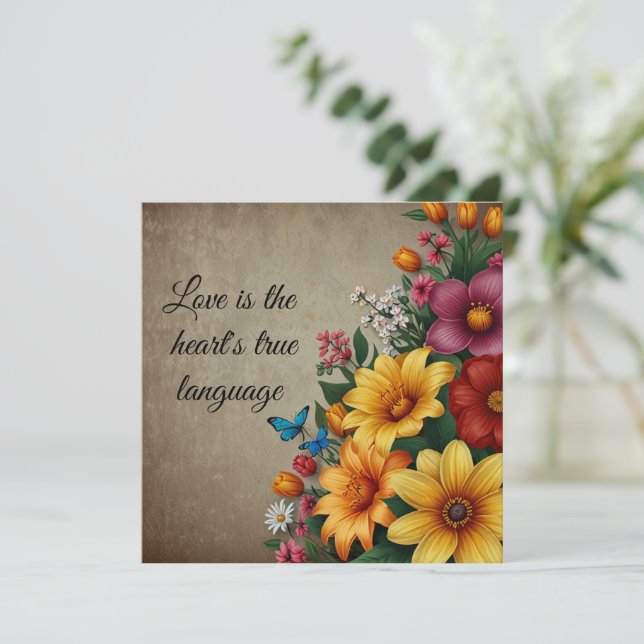 Flat Holiday Card (Standing Front)