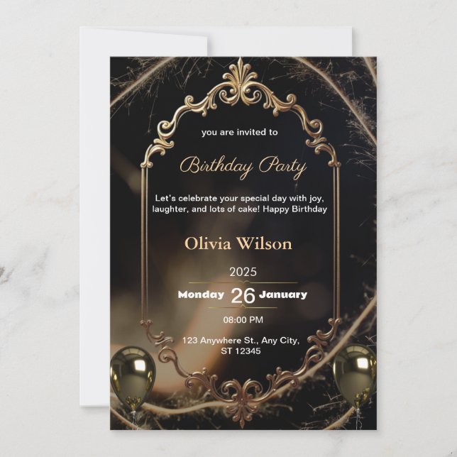 Flat Holiday Card (Front)