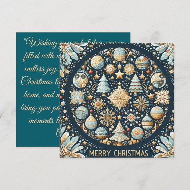 flat holiday card (Front/Back)