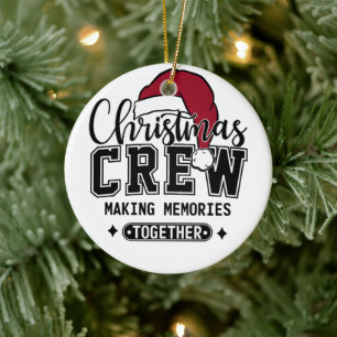 FLAT HOLIDAY CARD CERAMIC TREE DECORATION