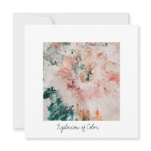 Flat Holiday Card Explosion of Colour square