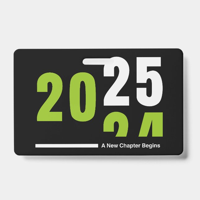 Flat Holiday Card ID Badge (Front)