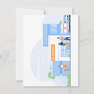 Flat Holiday Card, Size: 4.25" x 5.5", Paper: Matt