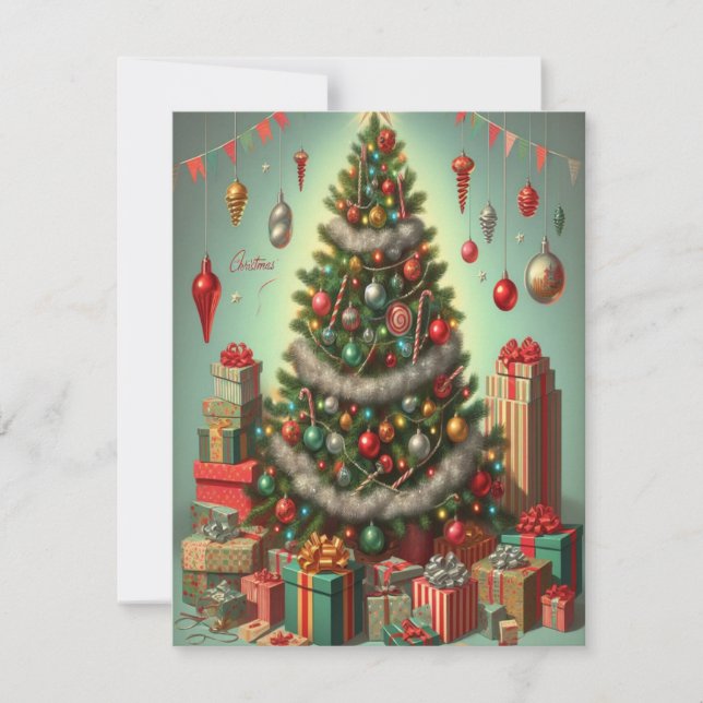 Flat Holiday Card, Size: 4.25" x 5.5", Paper: Matt (Front)