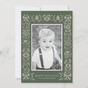 Flat Holiday Card, Size: 4.25" x 5.5", Paper: Matt Card