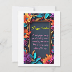 Flat Holiday Card, Size: 4.25" x 5.5", Paper: Matt Card