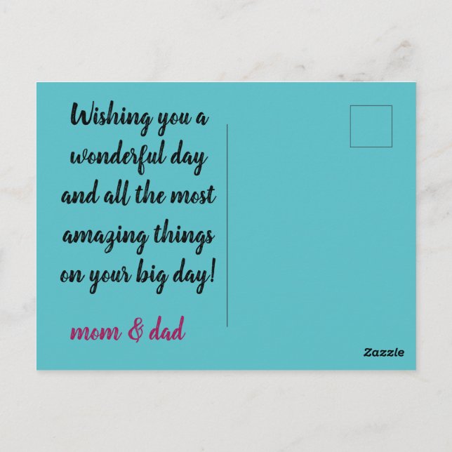 Flat Holiday Card, Size: 4.25" x 5.5", Paper: Matt Postcard (Back)