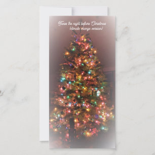 Flat Holiday Card: Twas the night before Christmas Card