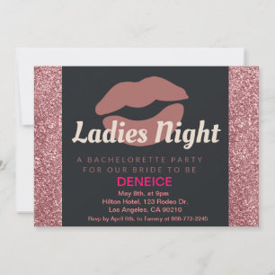 Flat Invitation - Bachelorette Party, Ladies Night
