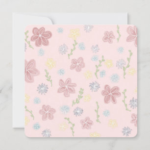 Flat Invitation, Size: 5.25" x 5.25", Paper: Semi- Invitation