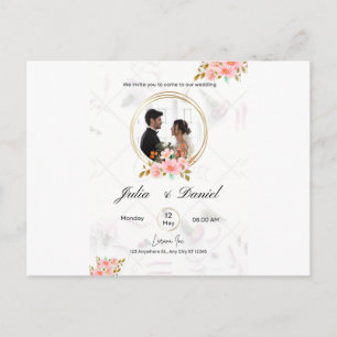 Flat Invitation, Size: 5" x 7", Paper: Matte, Announcement Postcard