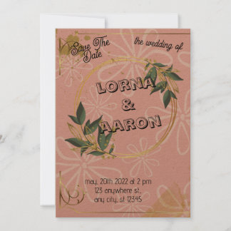 Flat Invitation, Size: 5" x 7", Paper: Matte, Enve Invitation