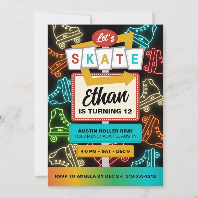Flat Invitation, Size: 5" x 7", Paper: Matte, Enve Invitation (Front)