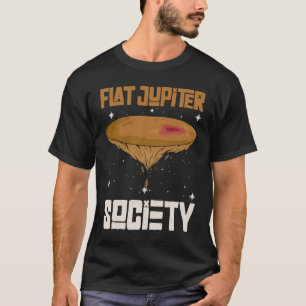 Flat Jupiter Society   Jupiter Planet  1 T-Shirt