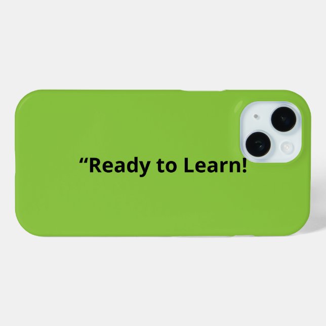 Flat Lime Green Background – School Texture Case-Mate iPhone Case (Back (Horizontal))