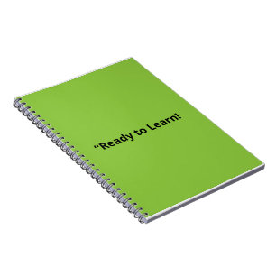 Flat Lime Green Background – School Texture Notebook