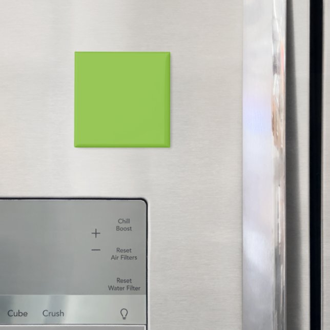 Flat Lime Green Background Texture  Magnet (In Situ (Fridge))