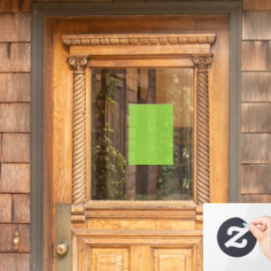 Flat Lime Green Background Texture Window Cling