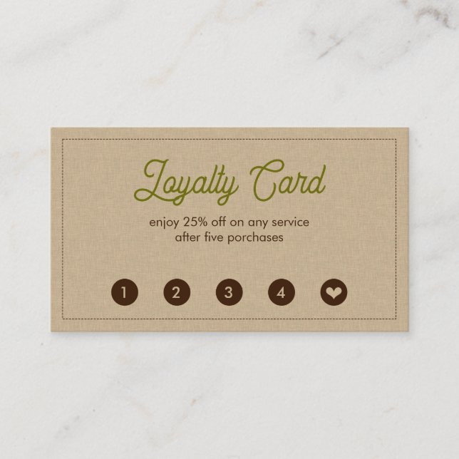 Flat Loyalty Card (Front)